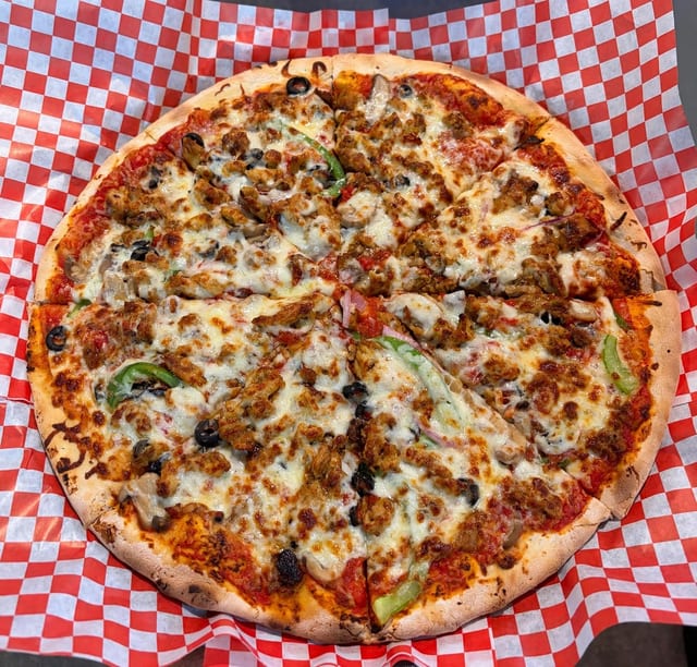 Jerusalem Chicken Shawarma Pizza.
